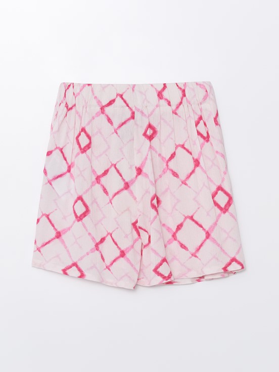 Etek PEMBE BASKILI