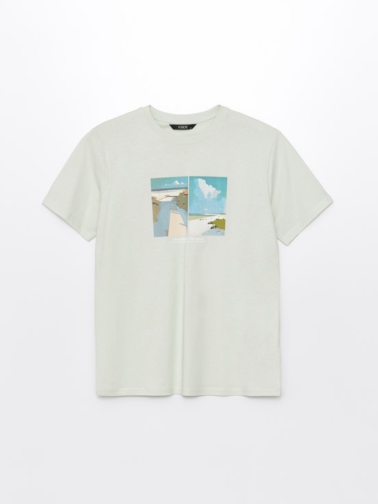 Tişört PASTEL YEŞİL