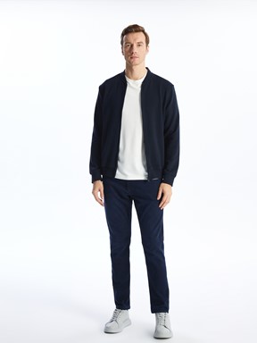 Fermuarlı Sweatshirt LACİVERT