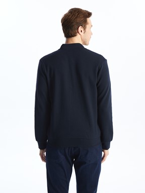 Fermuarlı Sweatshirt LACİVERT