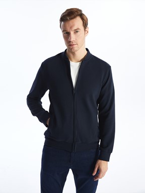 Fermuarlı Sweatshirt LACİVERT