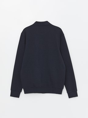 Fermuarlı Sweatshirt LACİVERT