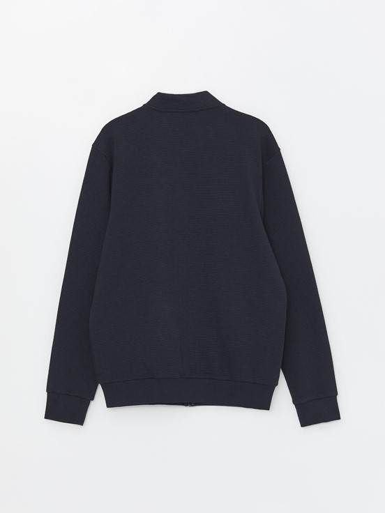 Fermuarlı Sweatshirt LACİVERT