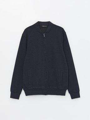 Fermuarlı Sweatshirt LACİVERT