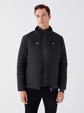 Deri Görünümlü Mont BEJ