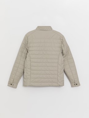 Deri Görünümlü Mont BEJ