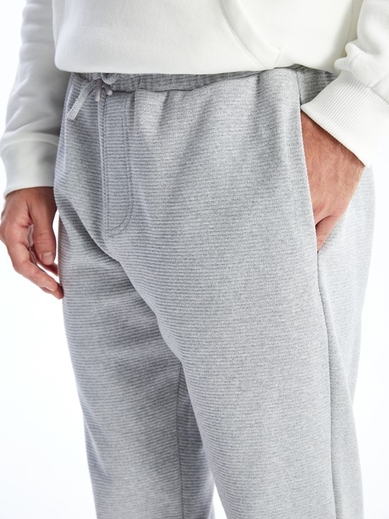 Standart Kalıp Erkek Jogger Eşofman Altı GRİ MELANJ