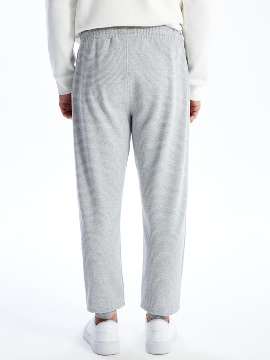 Standart Kalıp Erkek Jogger Eşofman Altı GRİ MELANJ
