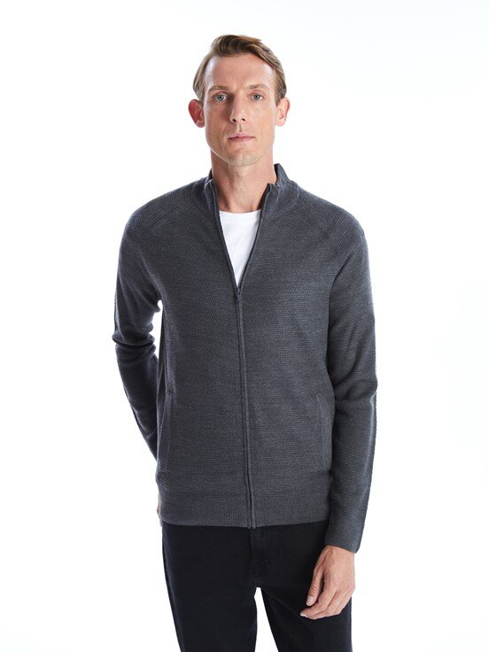 Hırka ORTA GRİ MELANJ