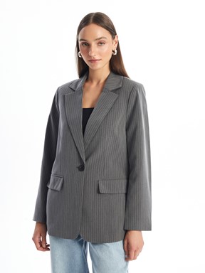 Blazer Ceket ANTRASİT ÇİZGİLİ