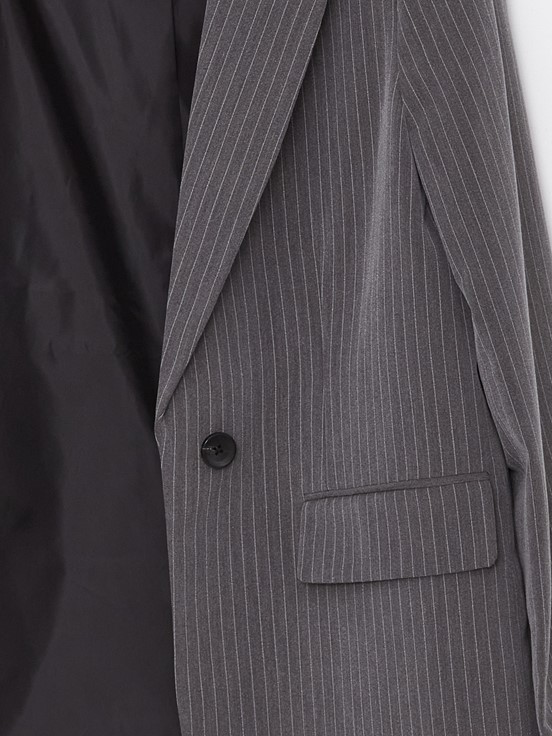 Blazer Ceket ANTRASİT ÇİZGİLİ