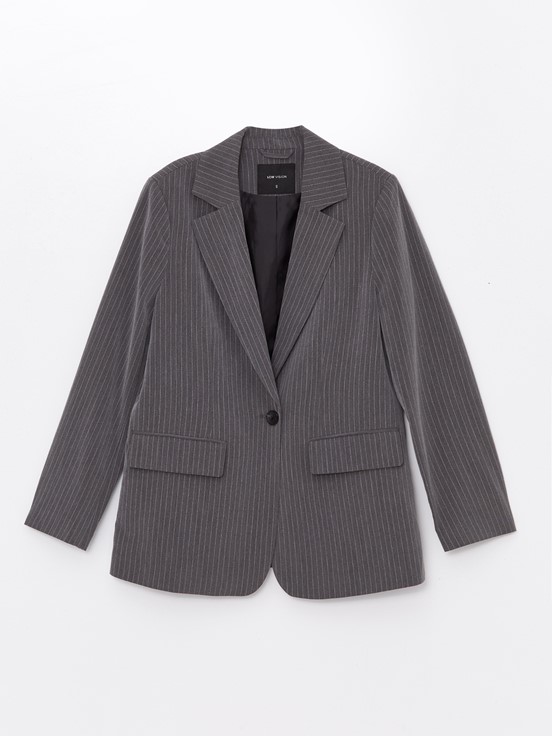 Blazer Ceket ANTRASİT ÇİZGİLİ