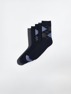Soket Çorap KARIŞIK RENK İPLİĞİ BOYALI