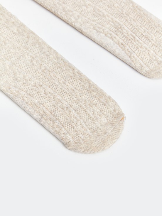 Külotlu Çorap BEJ MELANJ