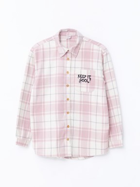 Gömlek Ceket PEMBE EKOSELİ