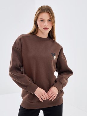 Sweatshirt KAHVERENGİ