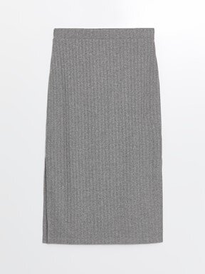 Etek GREY MEL - LACİVERT