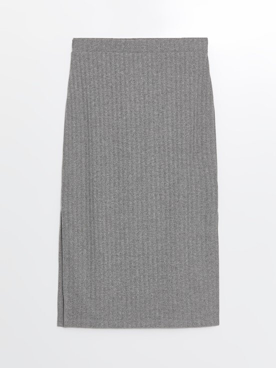 Etek GREY MEL - LACİVERT