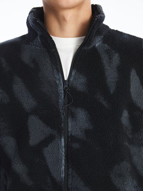 Fermuarlı Sweatshirt SİYAH BASKILI 4