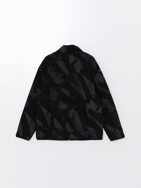 Fermuarlı Sweatshirt SİYAH BASKILI 4