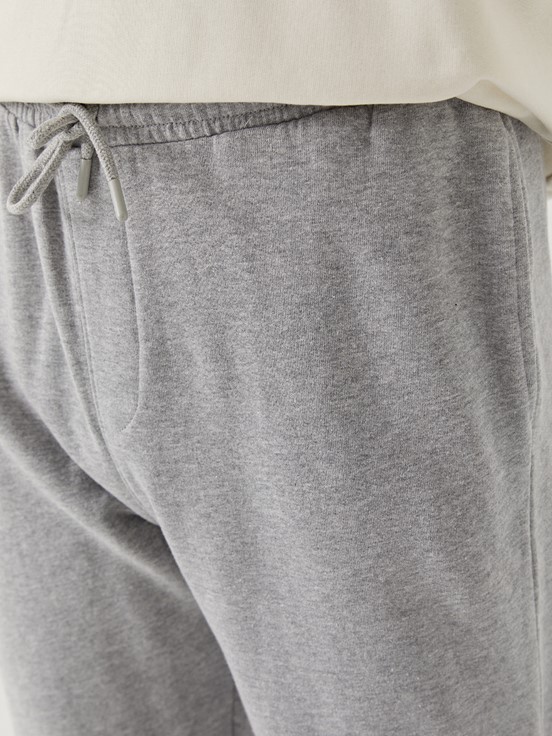 Standart Kalıp Erkek Jogger Eşofman Altı GRİ MELANJ