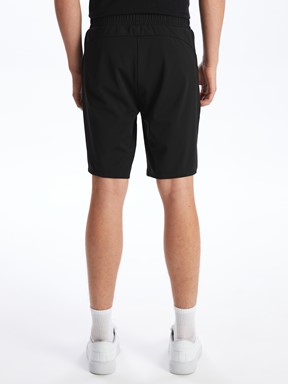 Slim Fit Erkek Spor Şort YENİ SİYAH