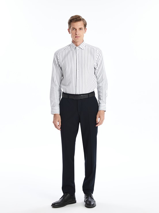 Gömlek LACİVERT ÇİZGİLİ