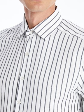Gömlek LACİVERT ÇİZGİLİ