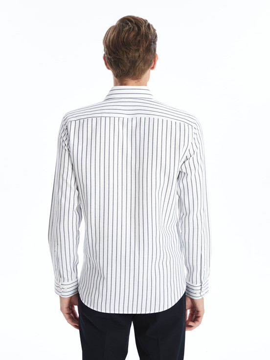 Gömlek LACİVERT ÇİZGİLİ