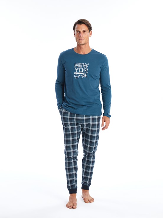 Pijama Takım GRİ BASKILI