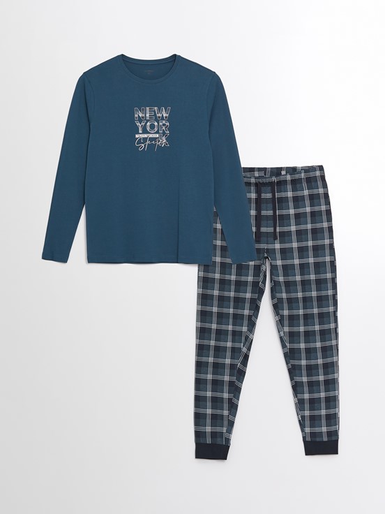 Pijama Takım GRİ BASKILI