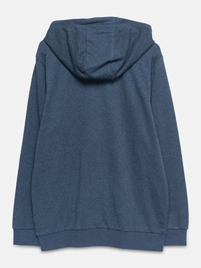 Fermuarlı Sweatshirt ZÜMRÜT YEŞİLİ MELANJ