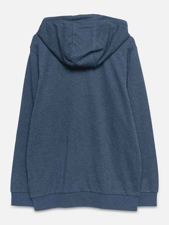Fermuarlı Sweatshirt ZÜMRÜT YEŞİLİ MELANJ