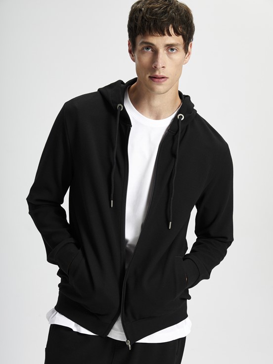 Fermuarlı Sweatshirt YENİ SİYAH