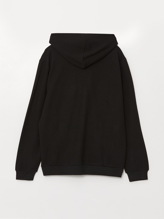 Fermuarlı Sweatshirt YENİ SİYAH