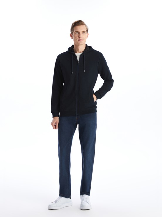 Fermuarlı Sweatshirt LACİVERT
