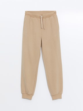 Beli Lastikli Kız Çocuk Jogger Eşofman Altı BEBEK MAVİSİ