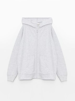 Fermuarlı Sweatshirt YENİ SİYAH