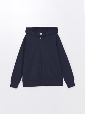 Fermuarlı Sweatshirt YENİ SİYAH