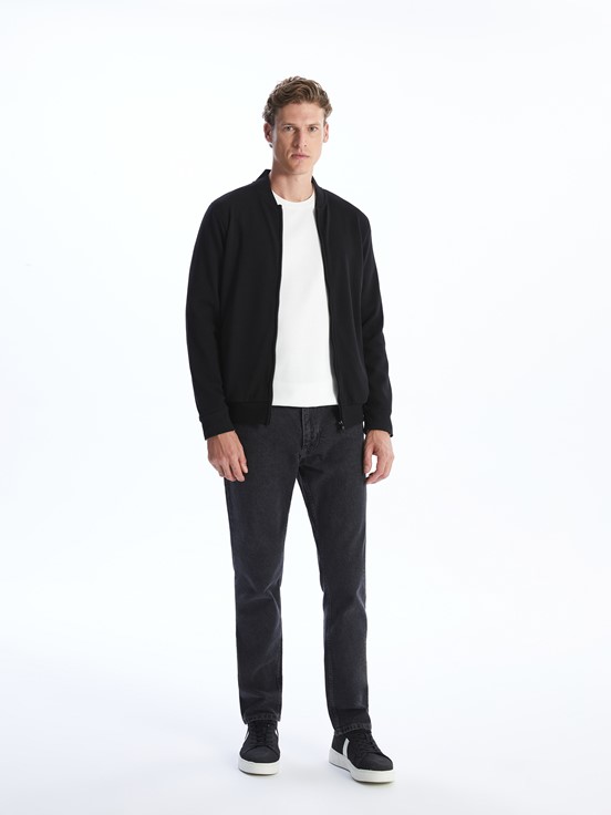 Fermuarlı Sweatshirt YENİ SİYAH