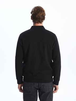 Fermuarlı Sweatshirt YENİ SİYAH