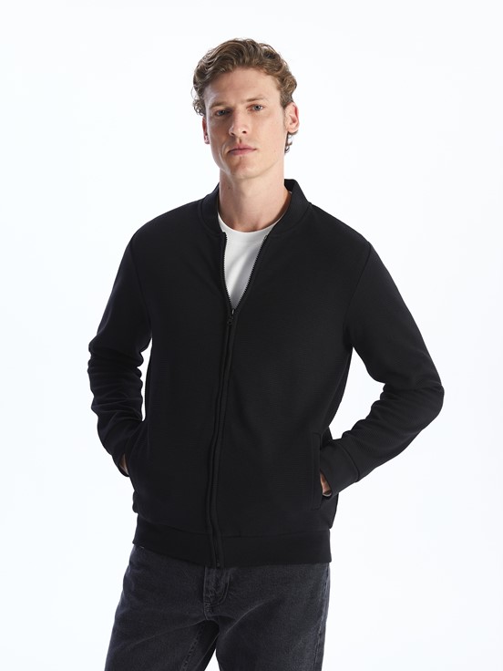 Fermuarlı Sweatshirt YENİ SİYAH