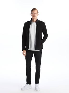 Fermuarlı Sweatshirt YENİ SİYAH