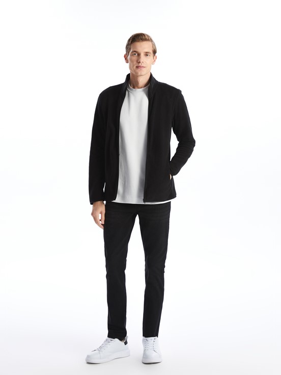 Fermuarlı Sweatshirt YENİ SİYAH