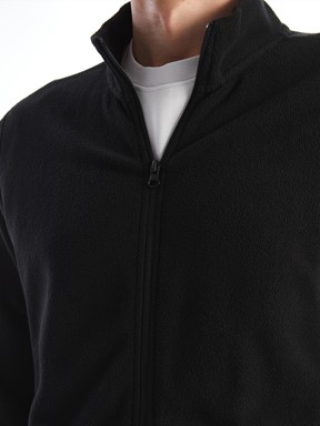 Fermuarlı Sweatshirt YENİ SİYAH