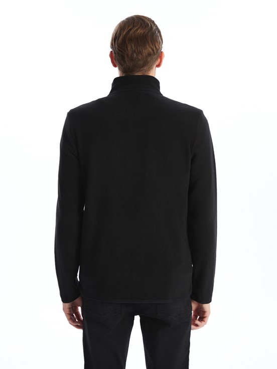 Fermuarlı Sweatshirt YENİ SİYAH