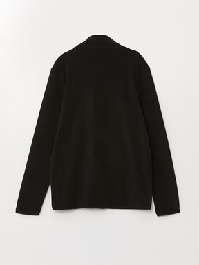 Fermuarlı Sweatshirt YENİ SİYAH