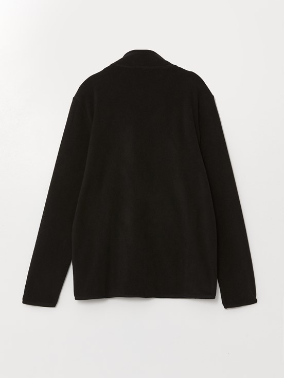 Fermuarlı Sweatshirt YENİ SİYAH