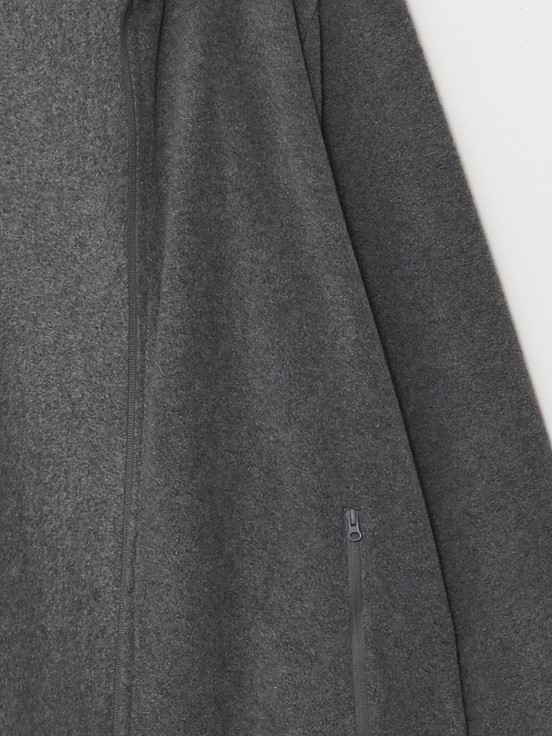 Fermuarlı Sweatshirt KOYU GRİ MELANJ