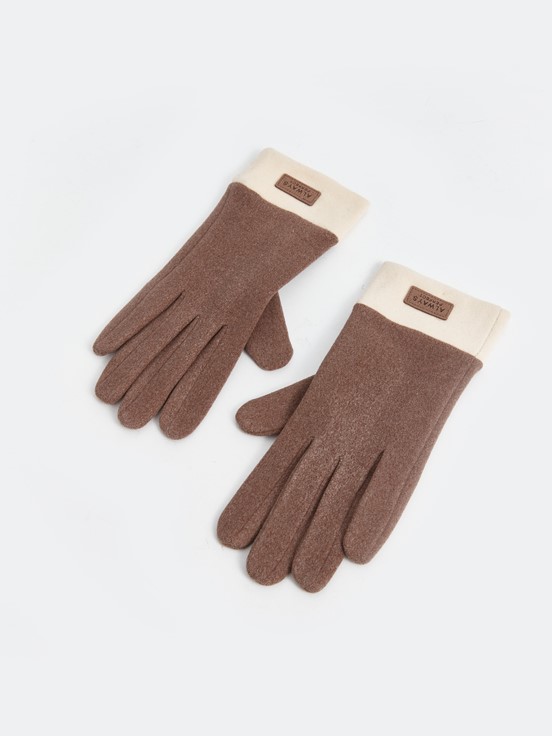 Eldiven KOYU BEJ MELANJ